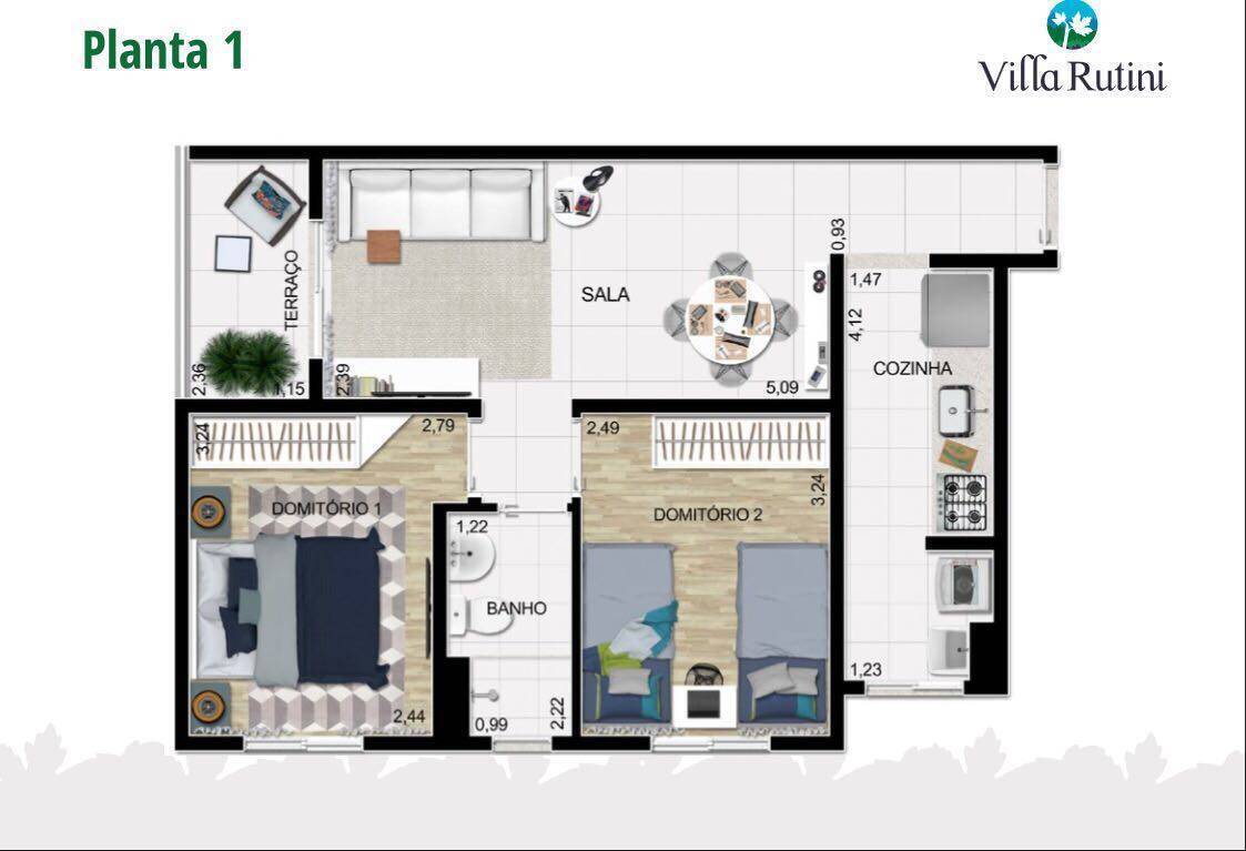 Apartamento, 2 quartos, 50 m² - Foto 23